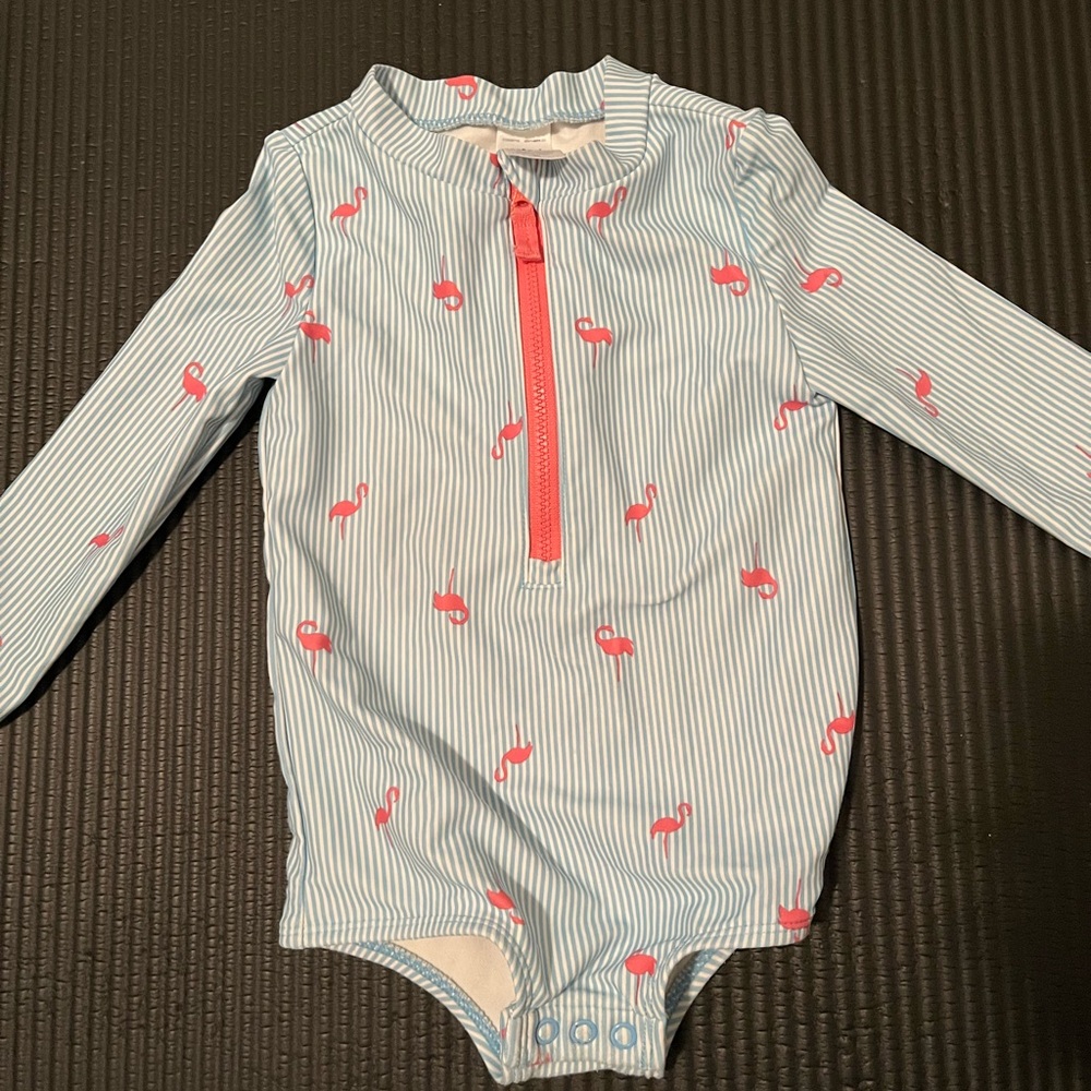 Carter's Blue and Pink Kids Swim One Piece